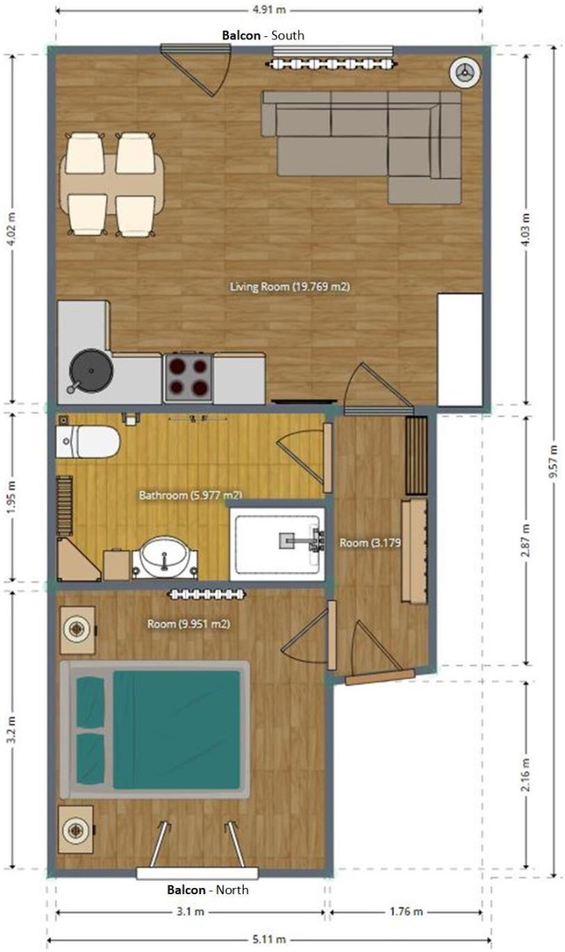 布莱德Tourist House Capricorn公寓 客房 照片